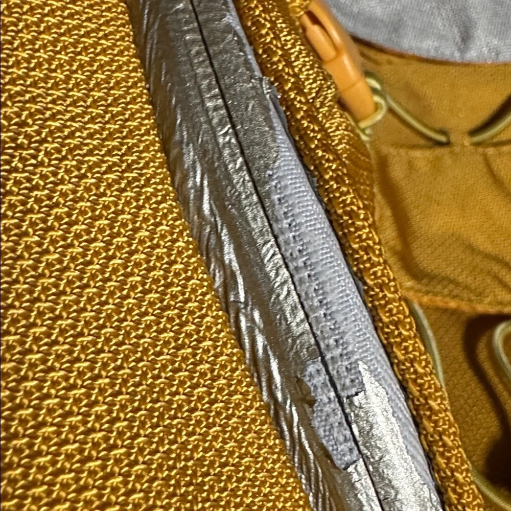 Tumi Ducati Backpack mustard pre owned AS IS